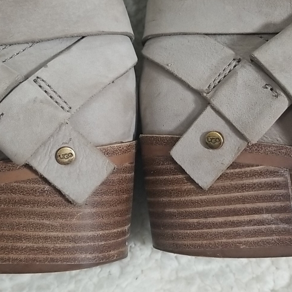 UGG Elora grey soft leather suede ankle boot - Picture 12 of 14